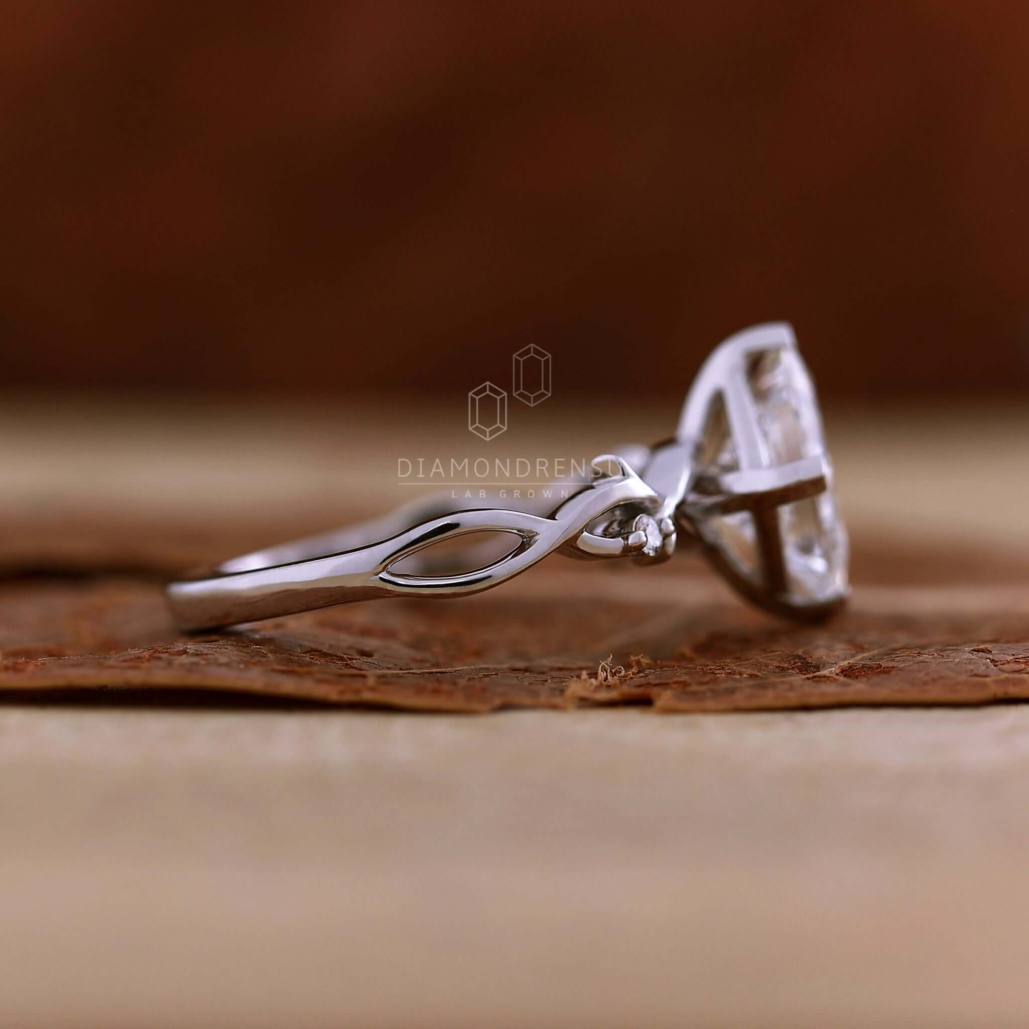 twisted shank engagement ring