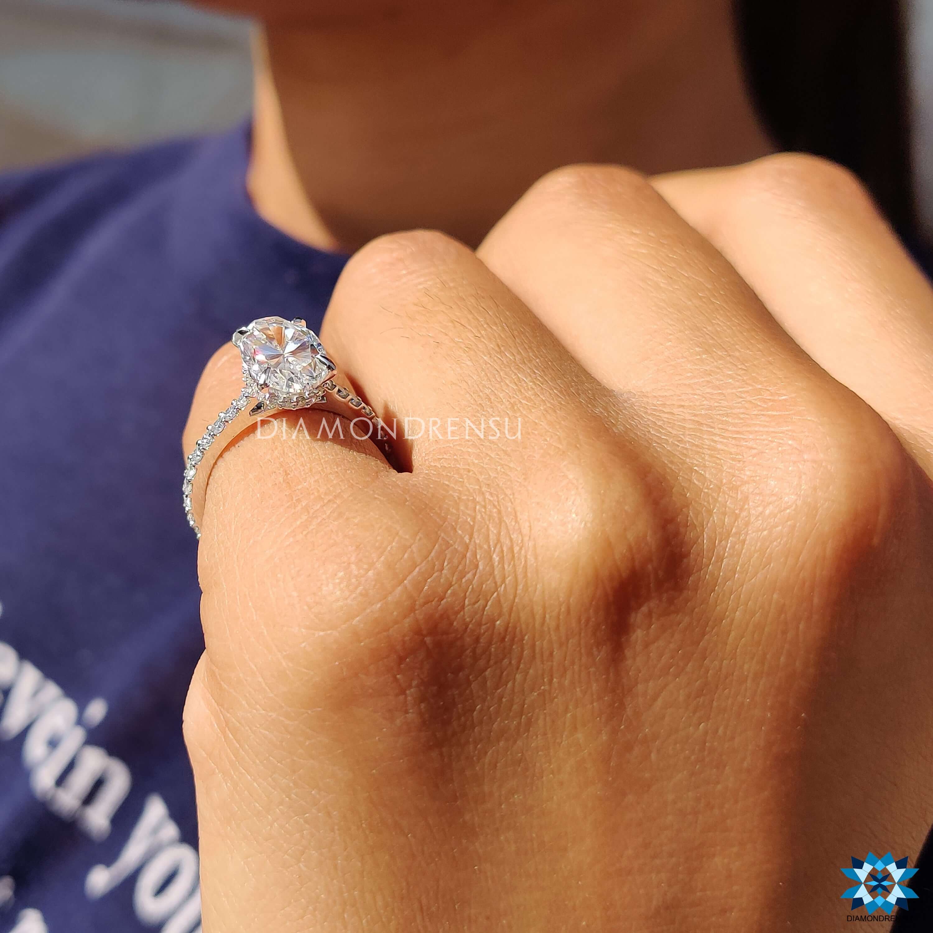 hidden halo engagement ring - diamondrensu