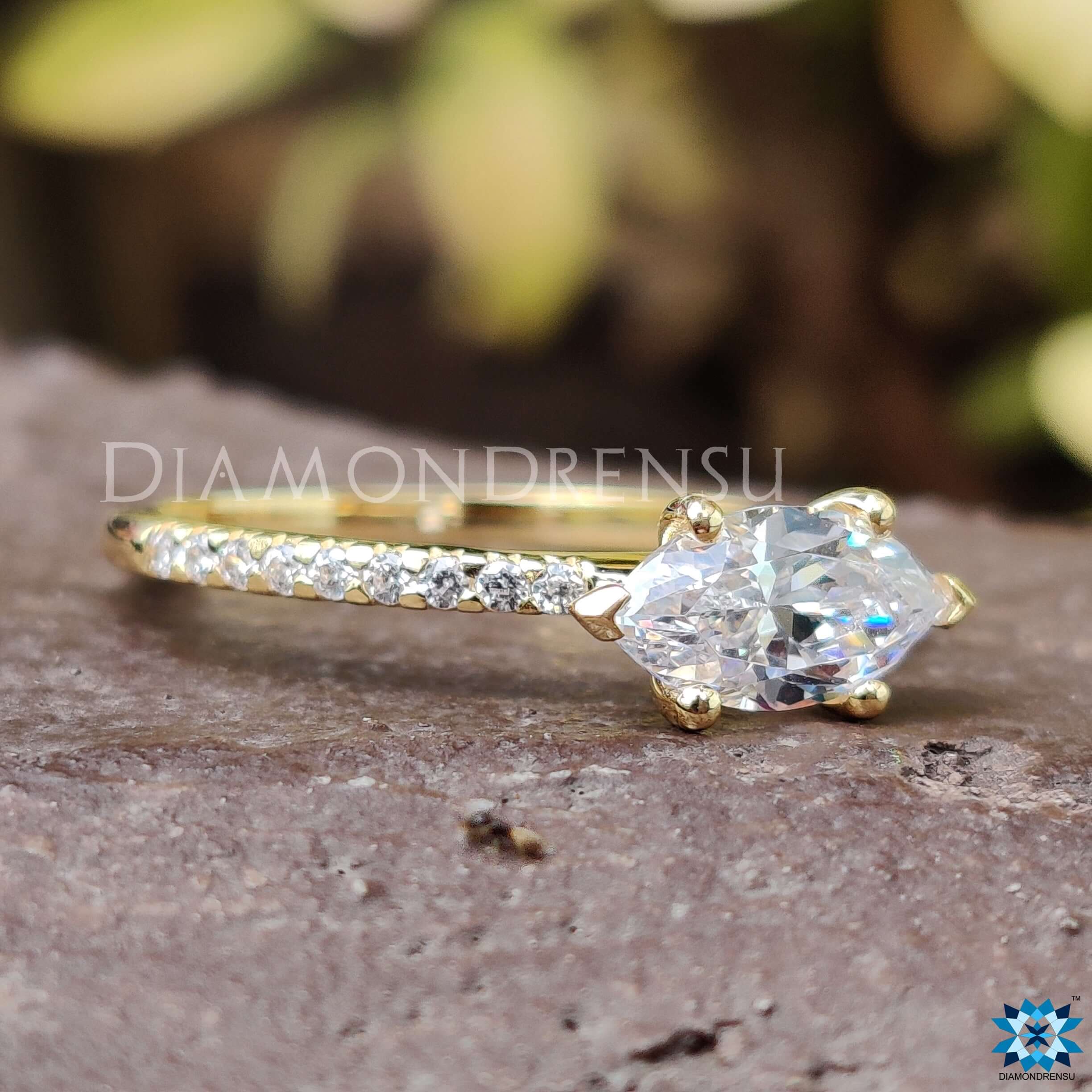 marquise moissanite ring