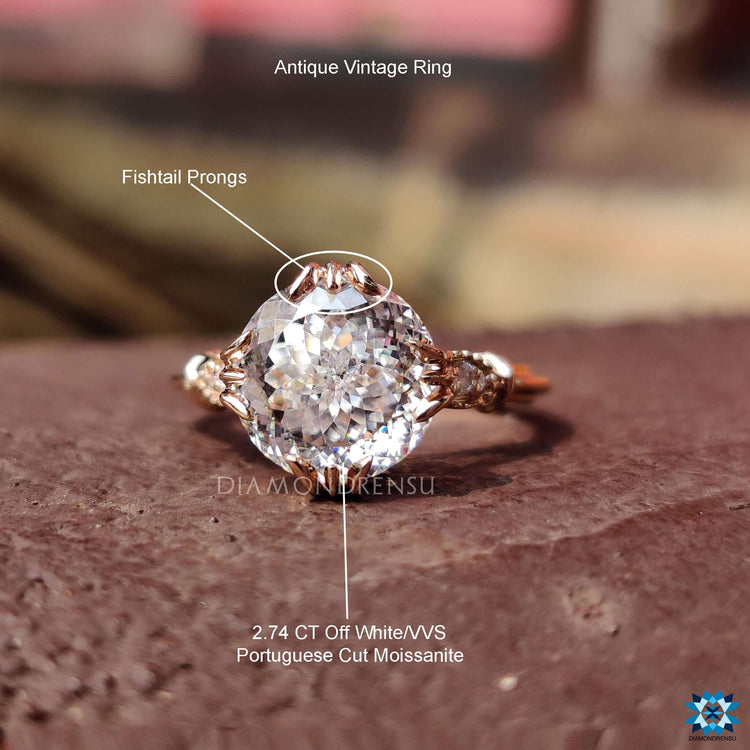 moissanite vintage ring