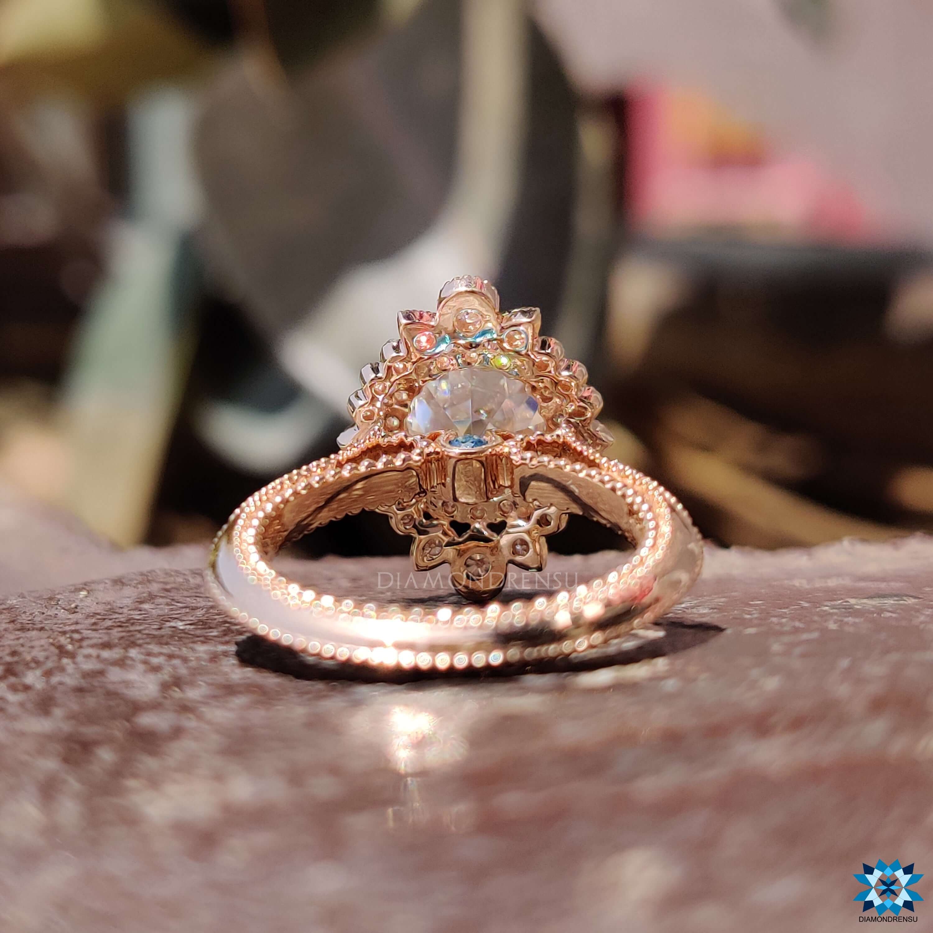 Antique Engagement Ring 0.61ct Old European Cut Diamond Edwardian Engagement  Ring 18K White Gold Heart Motif Filigree Antique Wedding Ring - Etsy