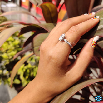 moissanite wedding ring