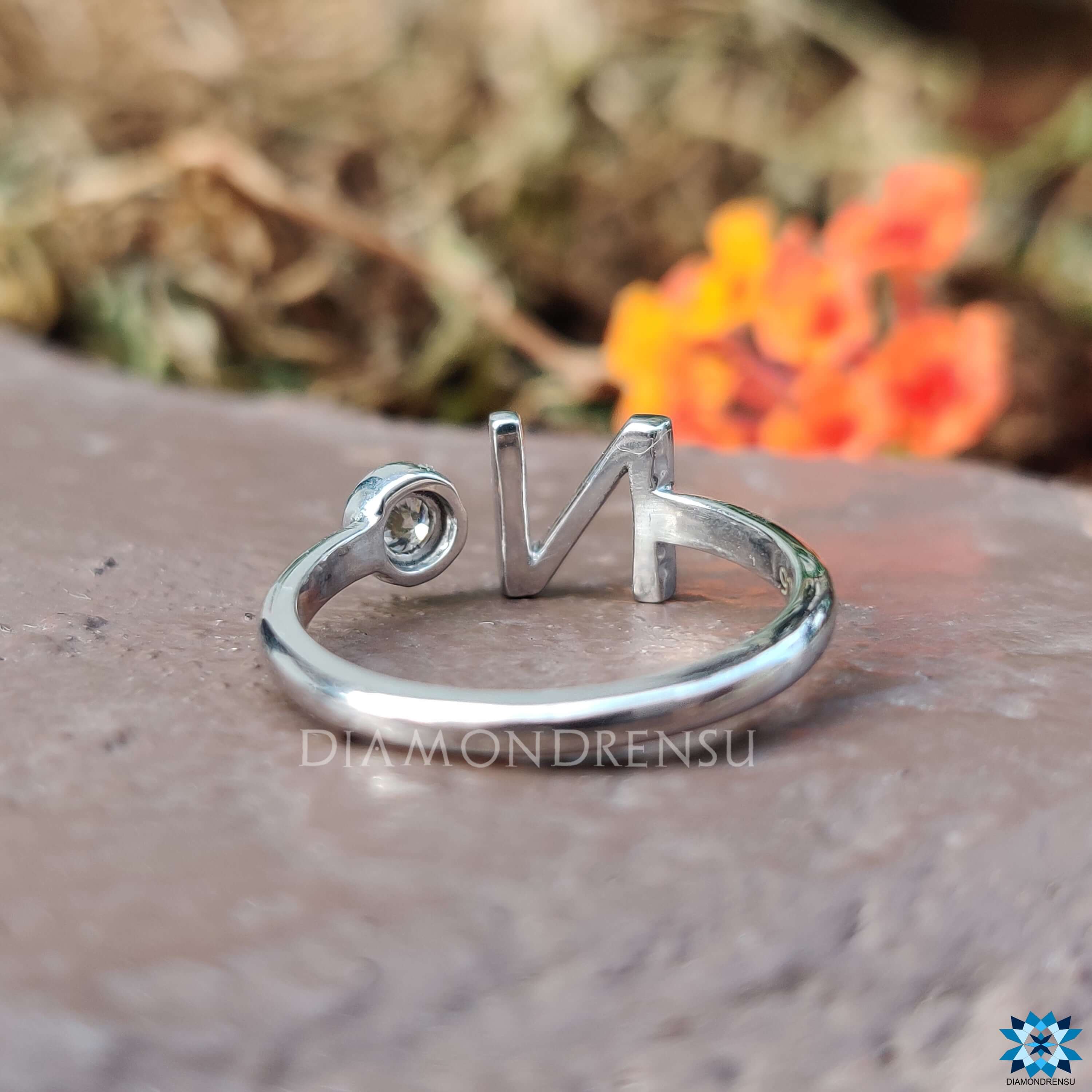 26 Letter Ring Gold Metal Adjustable Open Ring, Initial Name Letter Ring -size:n | Fruugo TR