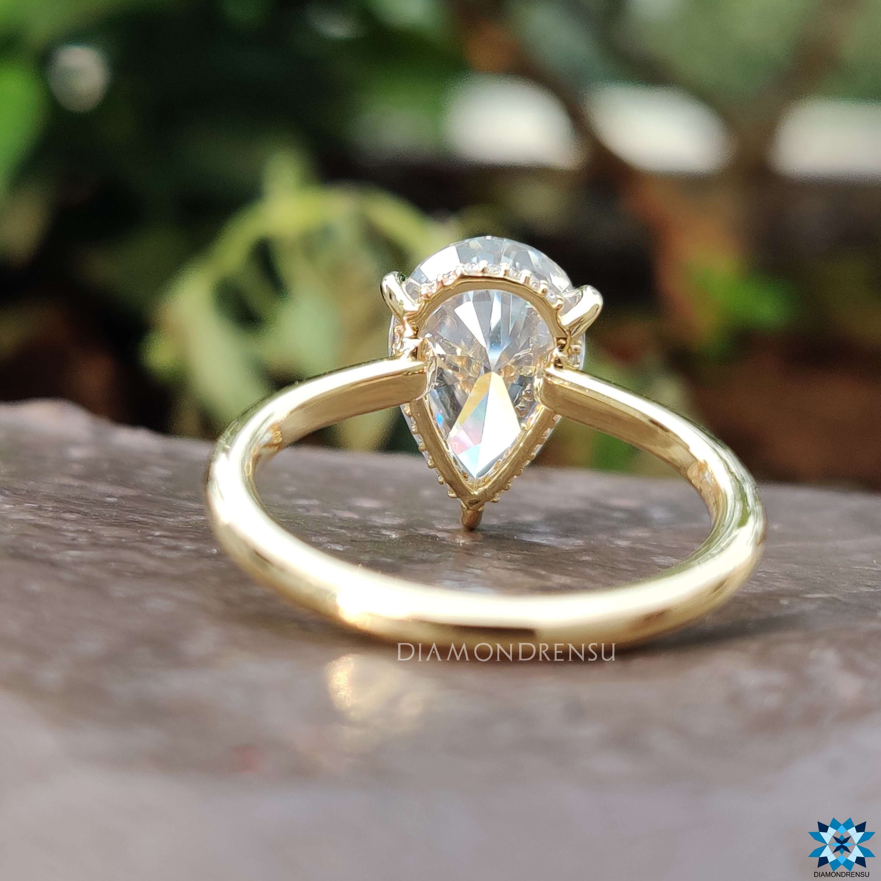 Hidden Halo Engagement Ring Elegance Meets Perfection