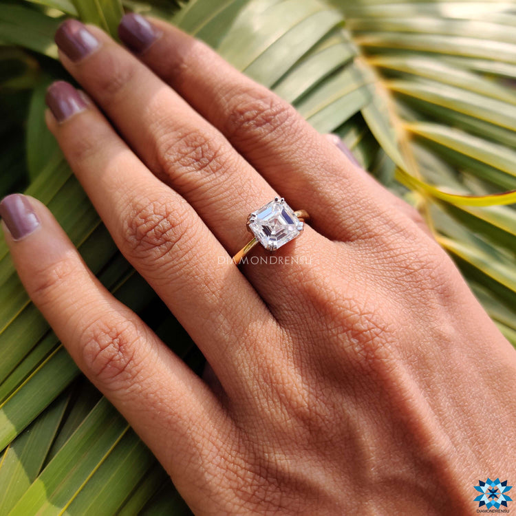 Gold solitaire ring adding a touch of luxury to your collection.
