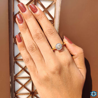 Prong setting ring designed to secure and enhance its beauty.
