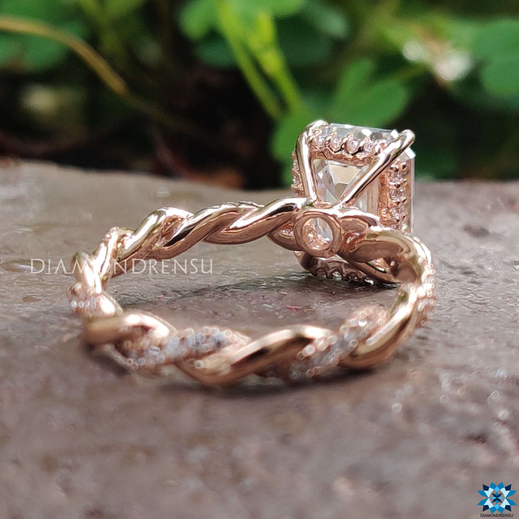 moissanite diamond ring