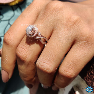 vintage moissanite engagement ring - diamondrensu