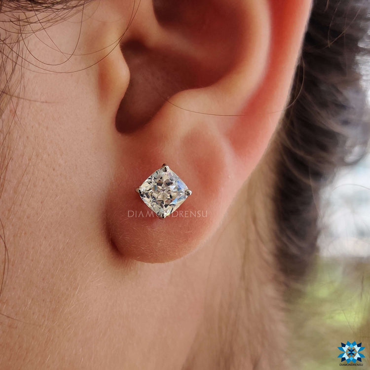 moissanite earrings - diamondrensu