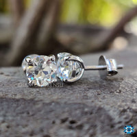 white gold wedding earrings - diamondrensu