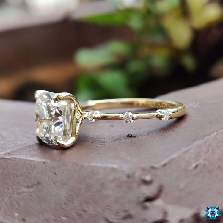 cushion engagement ring